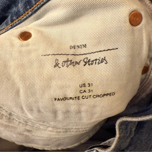 & Other Stories Favourite Cut cropped High Rise Straight Leg Jeans size 31 - Picture 12 of 15